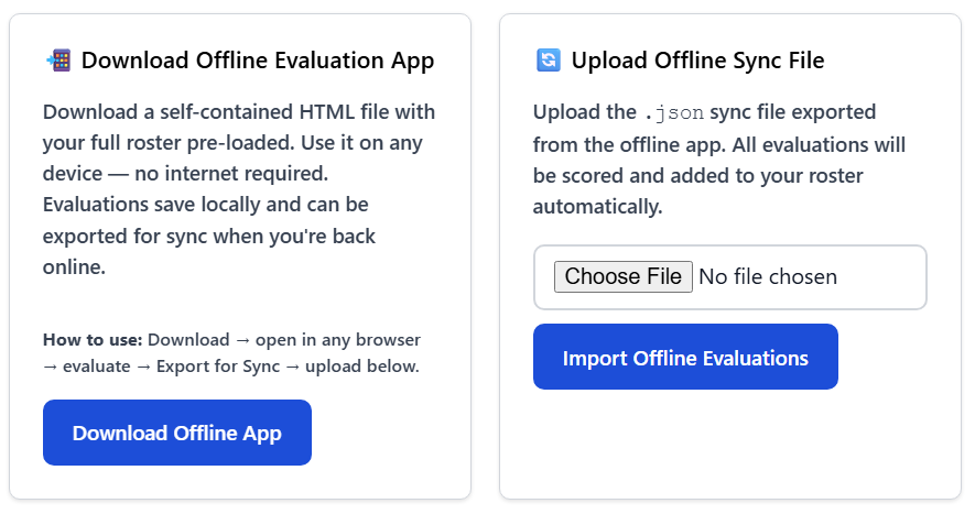 CoachEval offline version