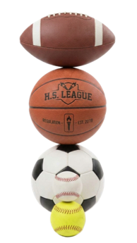 sports balls column stack